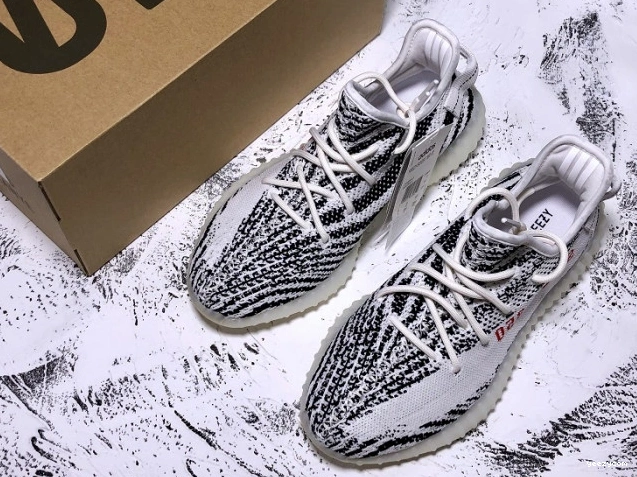 CP9654 350 White Adidas Zebra V2 Boost Black Yeezy 0806